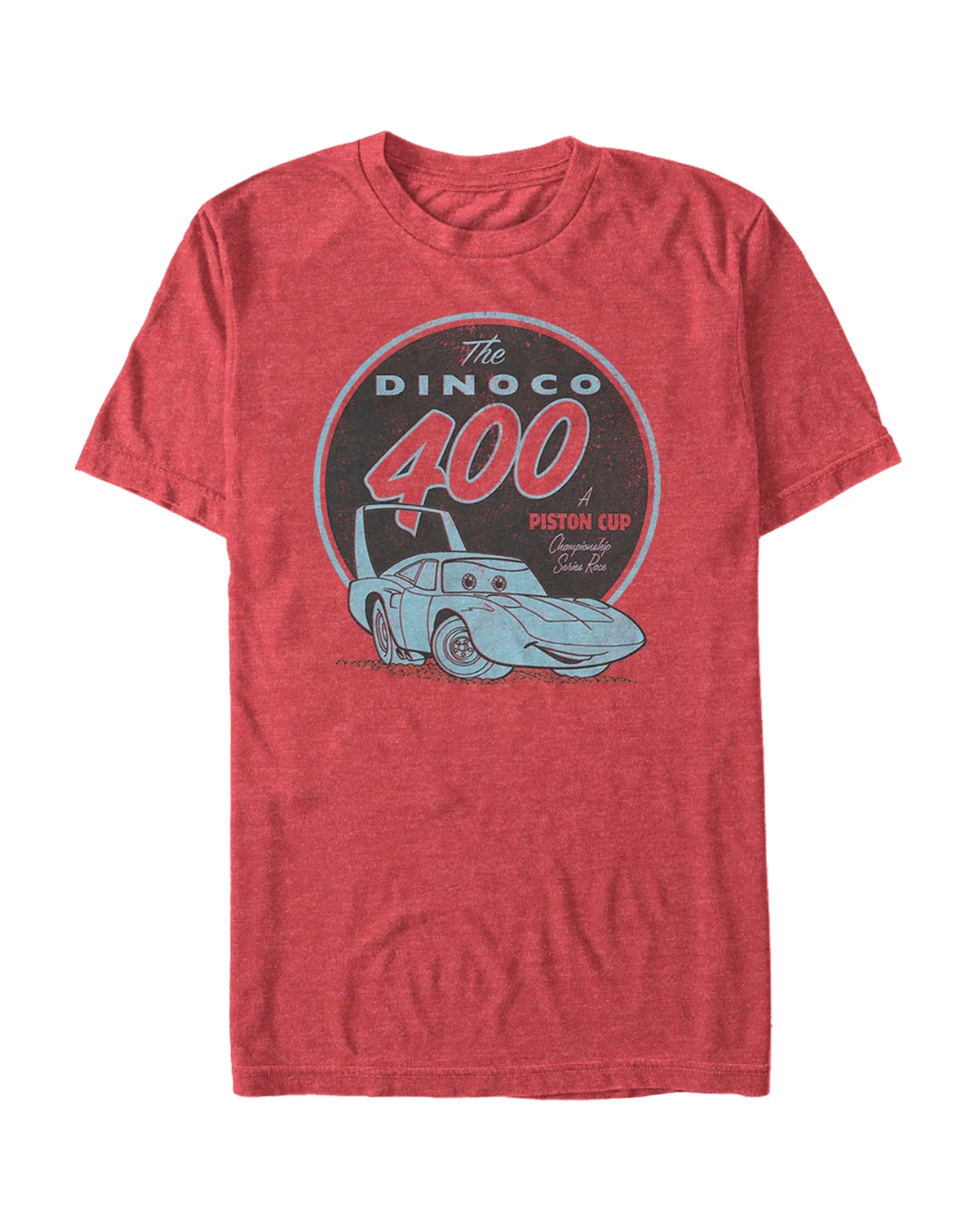 Disney Pixar Men's Cars The Dinoco 400 a Piston Cup Short Sleeve T-Shirt
