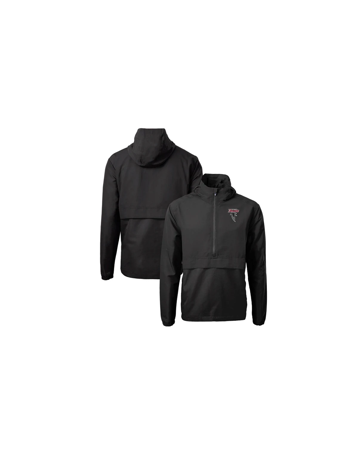 Men's Black Atlanta Falcons Charter Eco Half-Zip Anorak Jacket