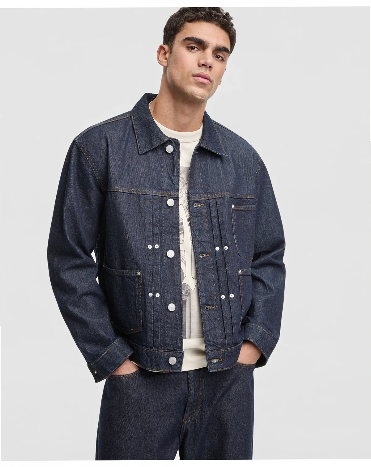 Men's Relaxed-Fit Riverside Trucker Jacket, Macy's Exclusive