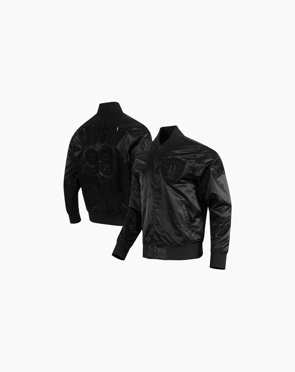 Men's Maxx Crosby Black Las Vegas Raiders Player Full-Snap Jacket