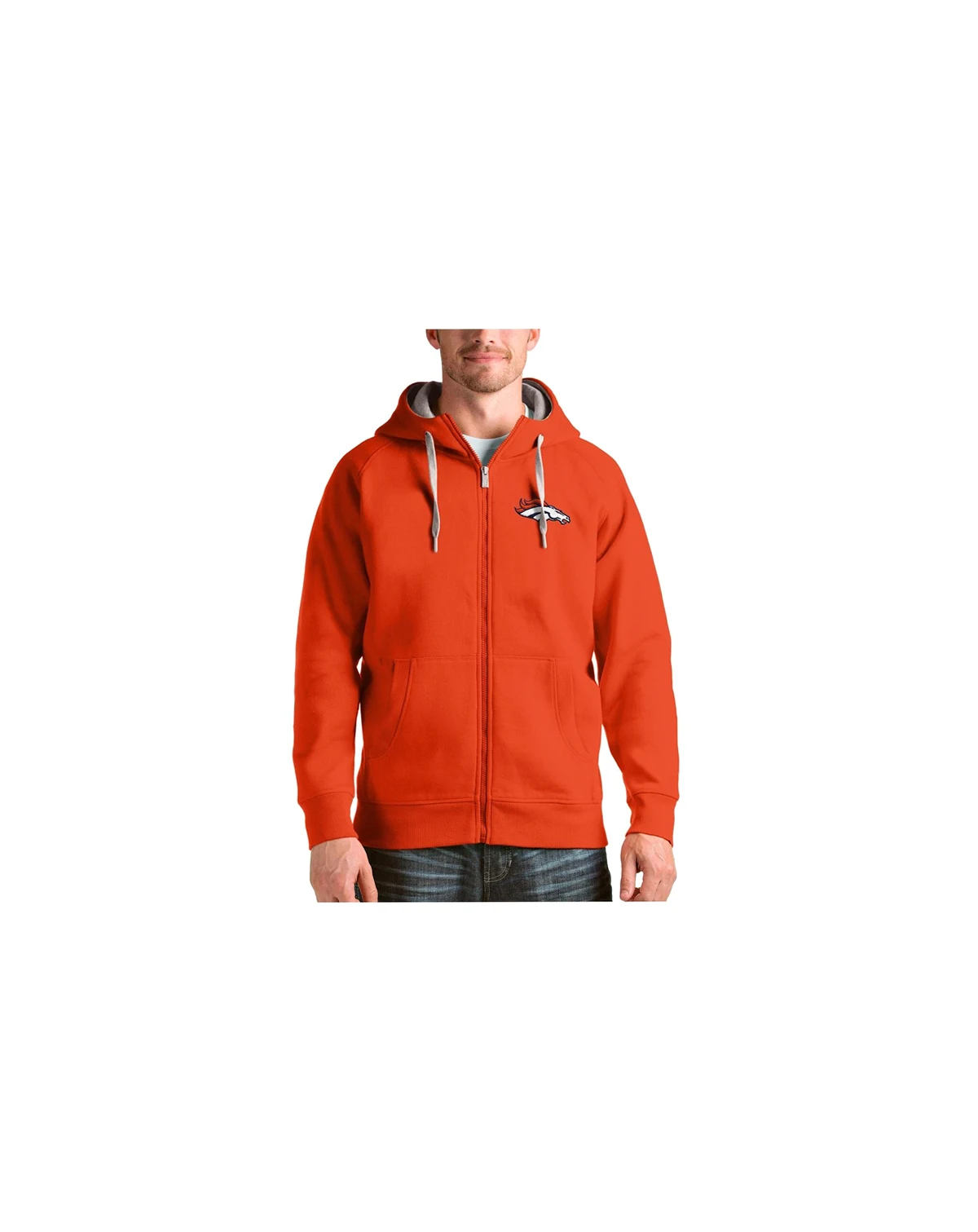 Men's Orange Denver Broncos Victory Full-Zip Hoodie