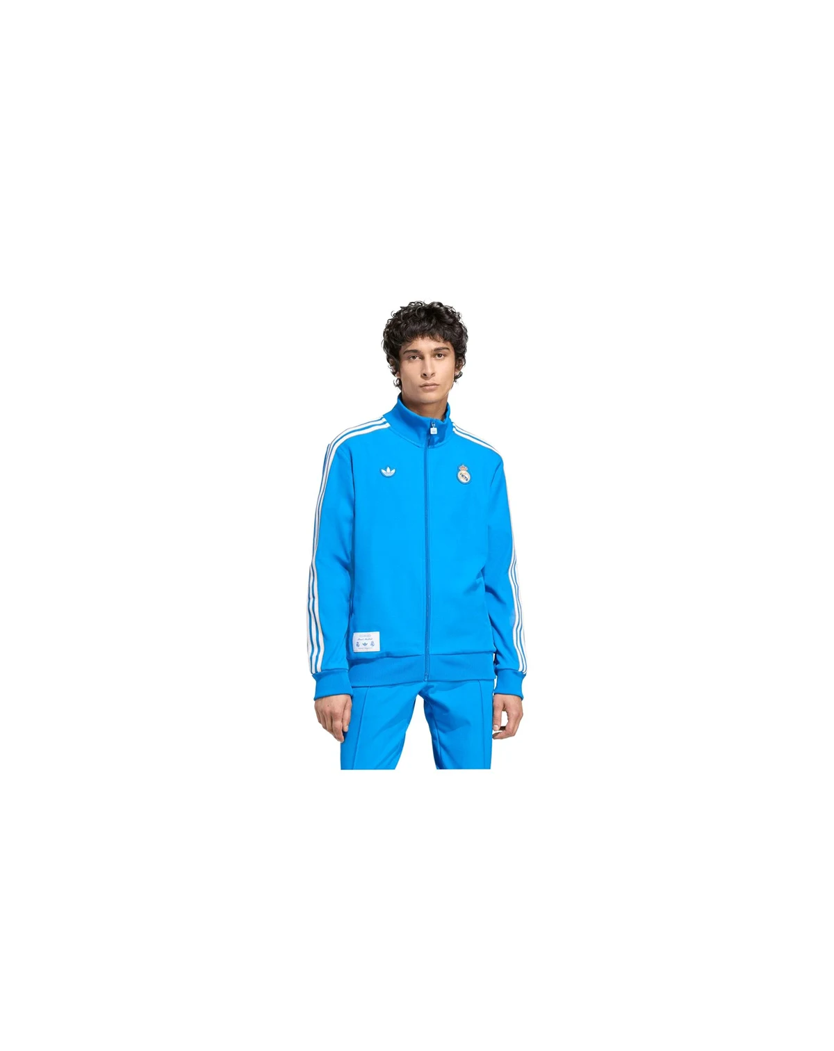 Men's Blue Real Madrid Terrace Icons Full-Zip Track Jacket