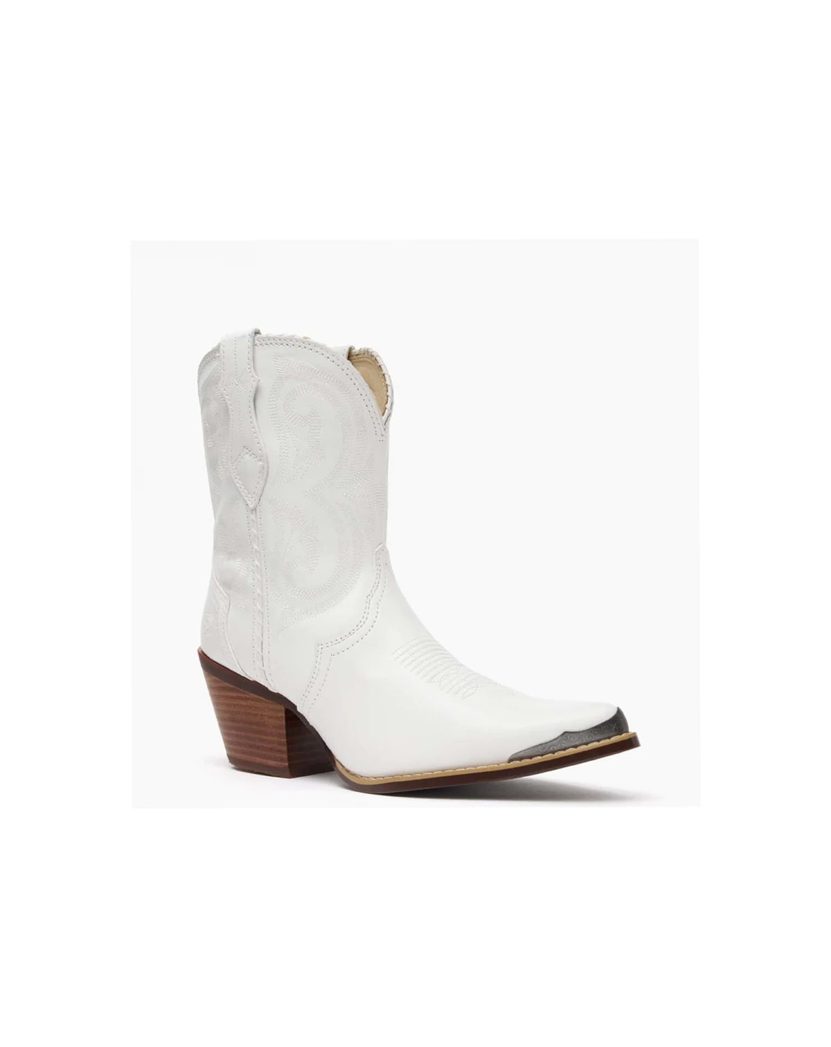 Crush White Western Boot