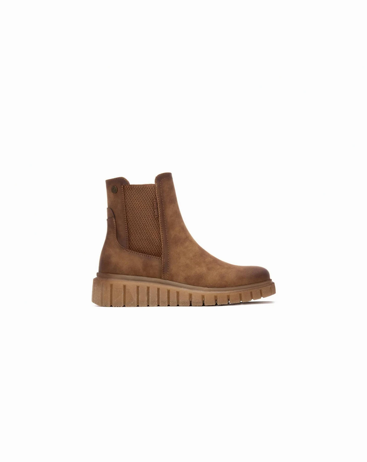 Women's Casual Chelsea Booties synthetic upper, padded insole, rubber sole, side zipper, ankle height