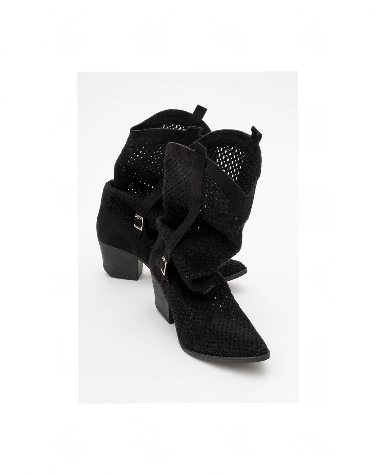 Larry Elasticated Block Heel Boot