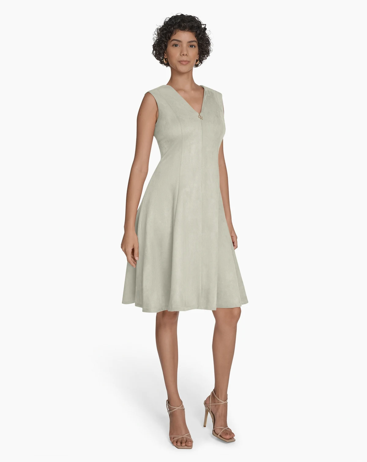 Women's Sleeveless Fit and Flare Short Dress