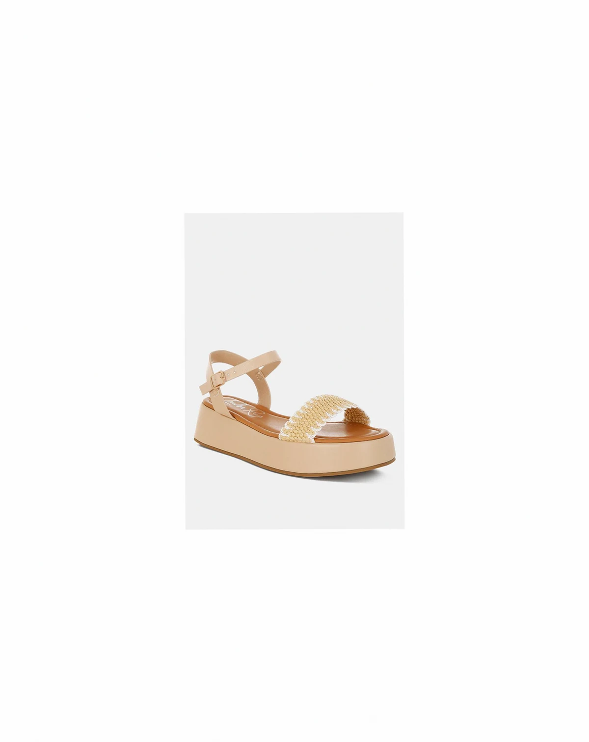 Anglong Raffia Flatform Sandals