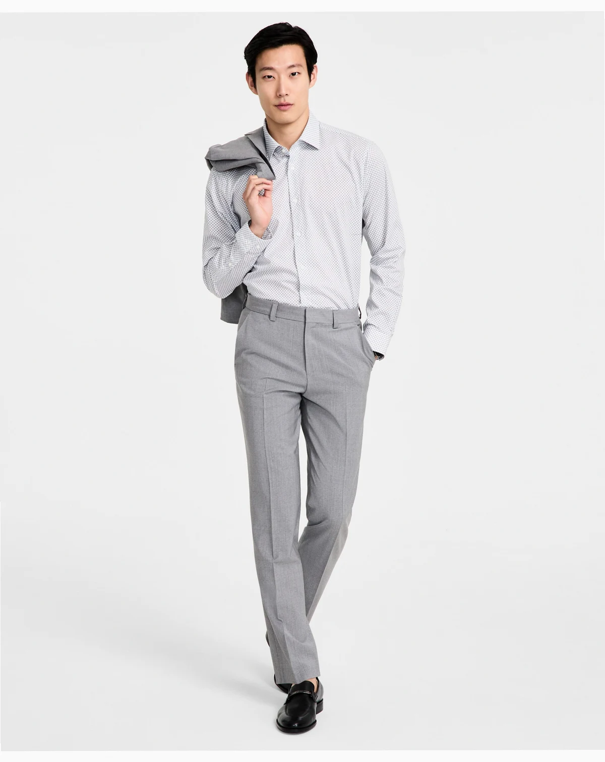 Men's Modern-Fit Wool Blend Suit Separate Pant - CLOSE OUT!