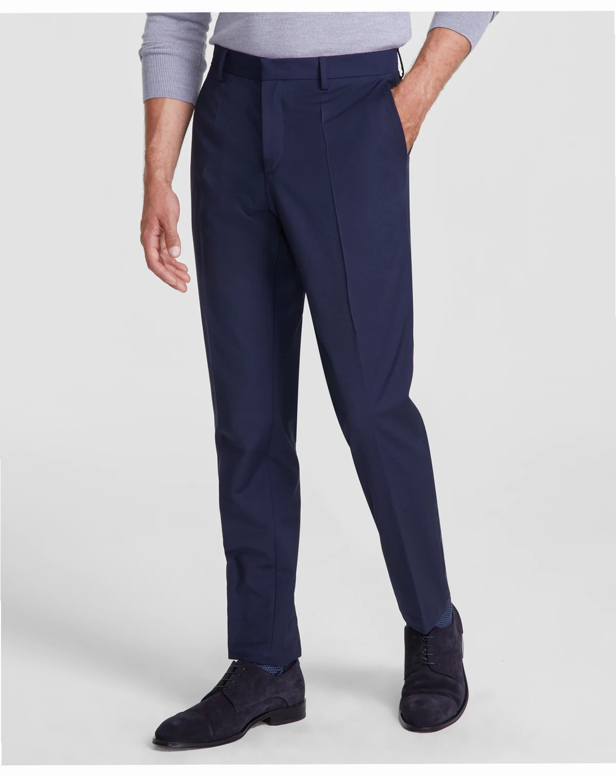Men's Slim-Fit Superflex Stretch Solid Suit Pants - CLOSE OUT!