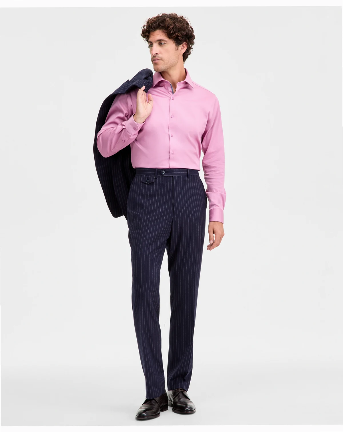 Men's Classic-Fit Pinstripe Suit Separate Pants