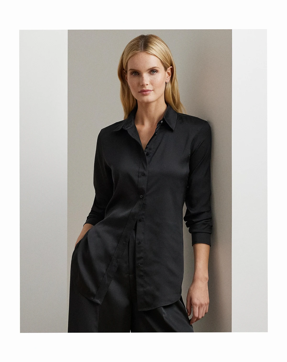 Women's Satin Charmeuse Shirt