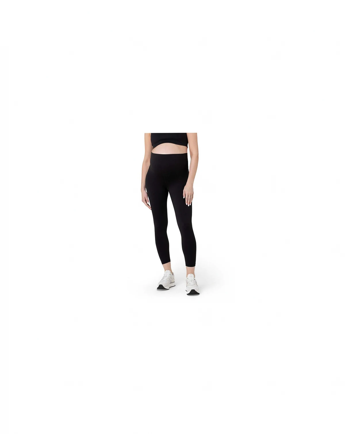 Maternity Ripe Tempo Active Crop Legging Black