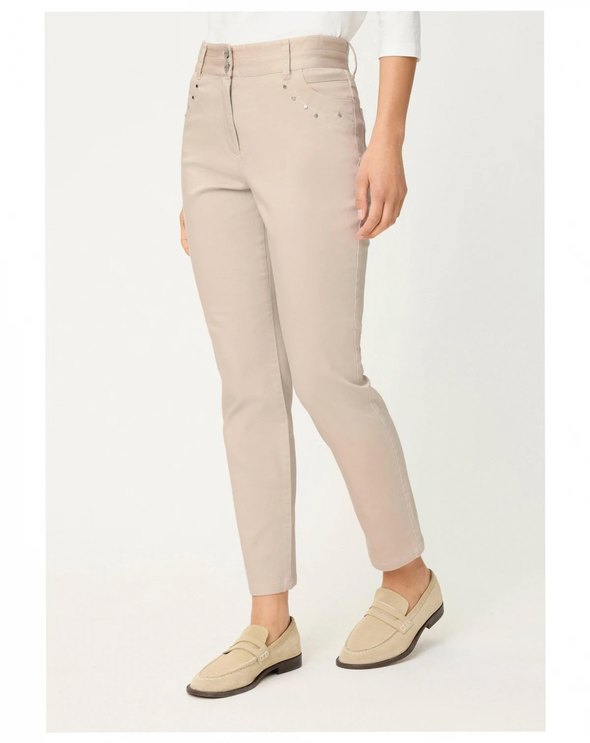 Women's Stretch Cotton Cropped Pant