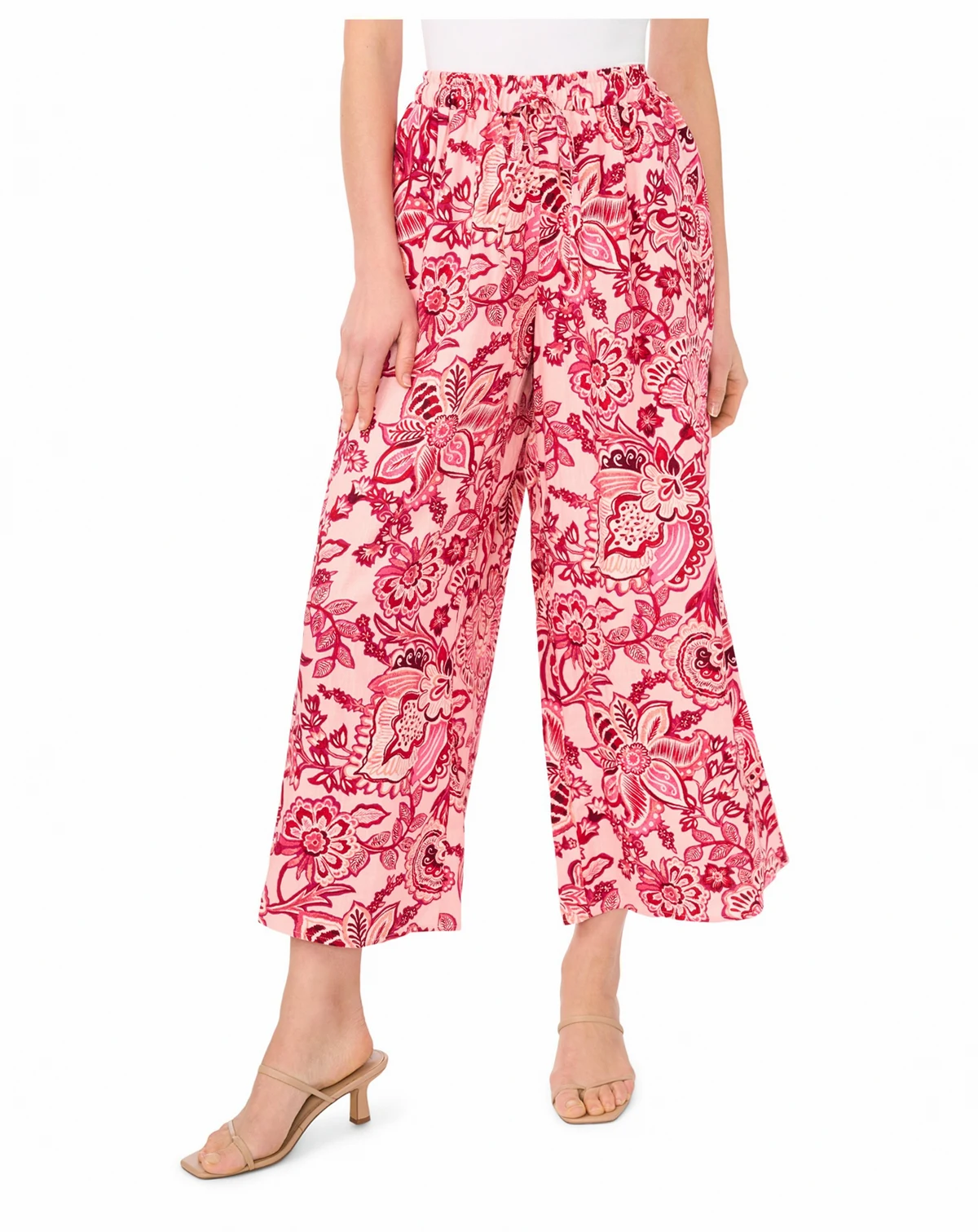 Women's Wide-Leg Gathered Pants