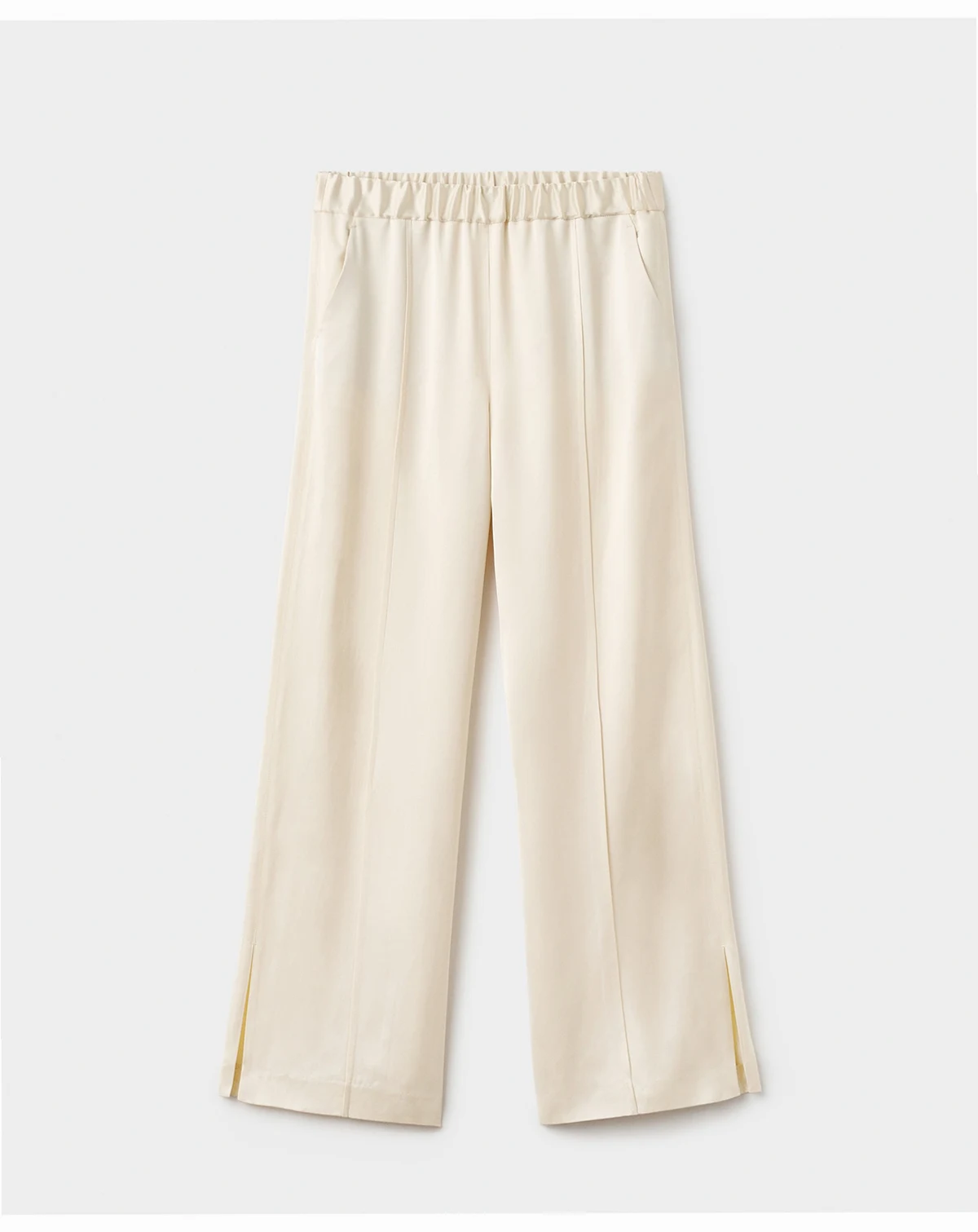 Women's Side Slit Satin Pants