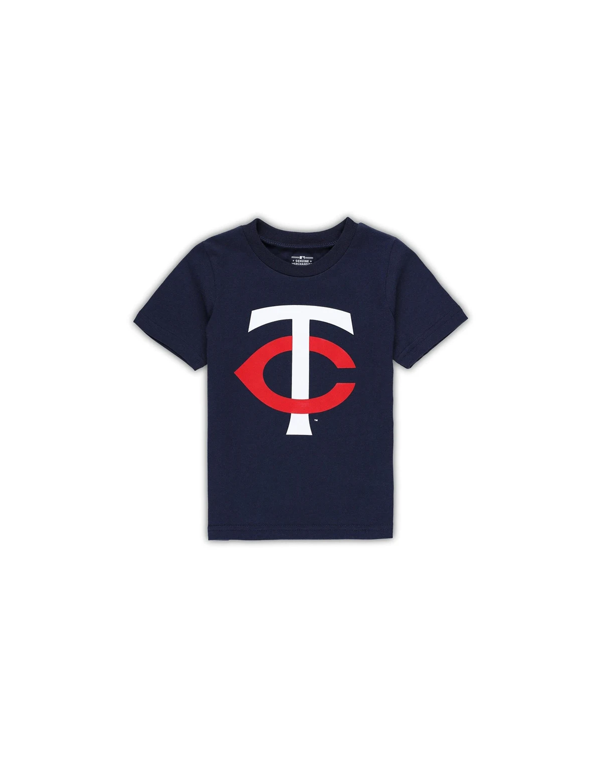 Toddler Boys and Girls Navy Minnesota Twins Team Crew Primary Logo T-shirt