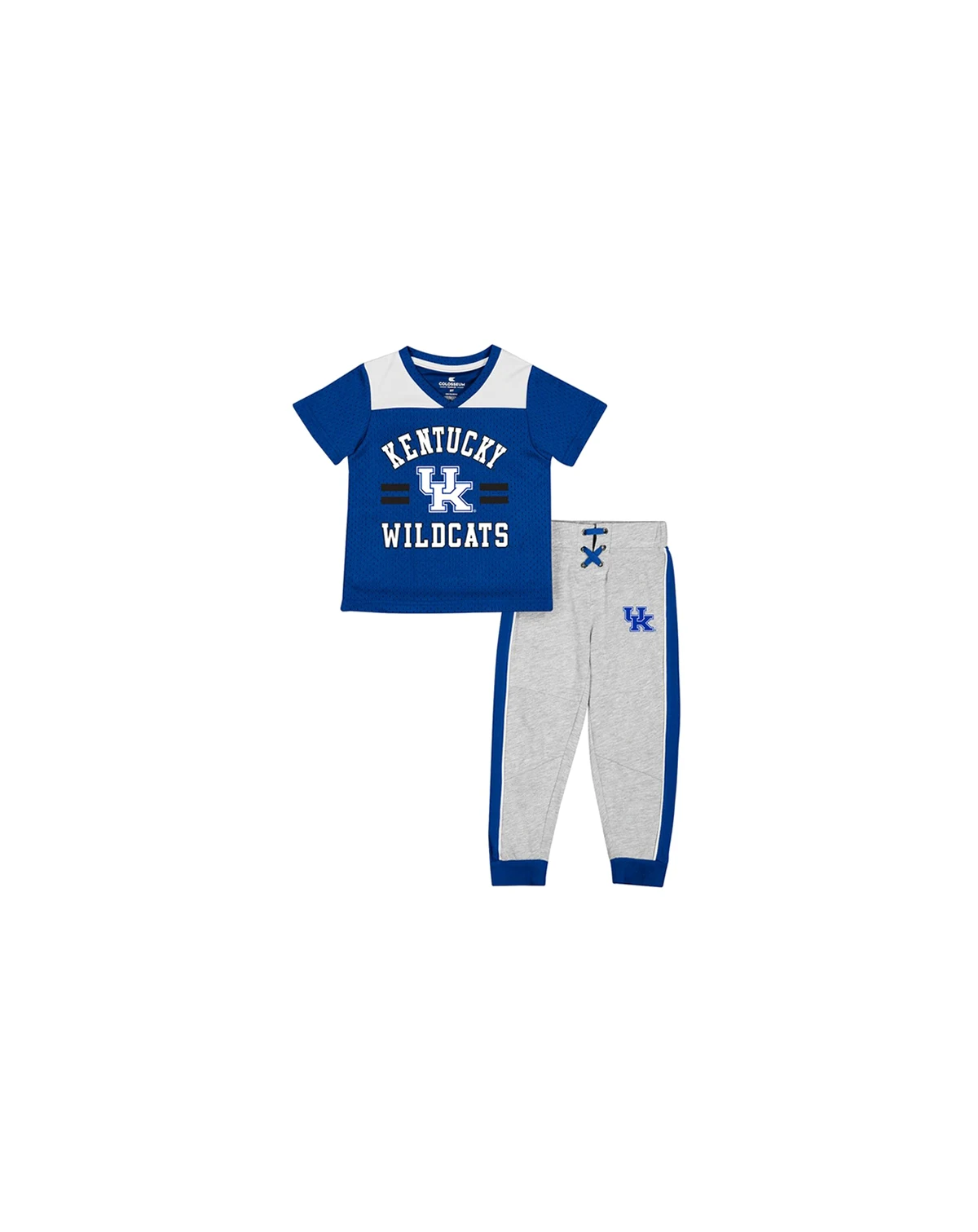 Toddler 2-Piece Royal/Heather Gray Kentucky Wildcats Ka-Boot-It Jersey and Pants Set