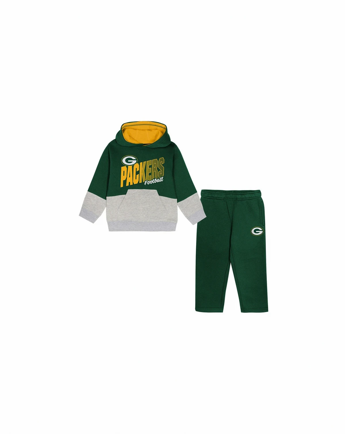 Toddler Green Bay Packers Lineman Fleece Hoodie and Pants Set