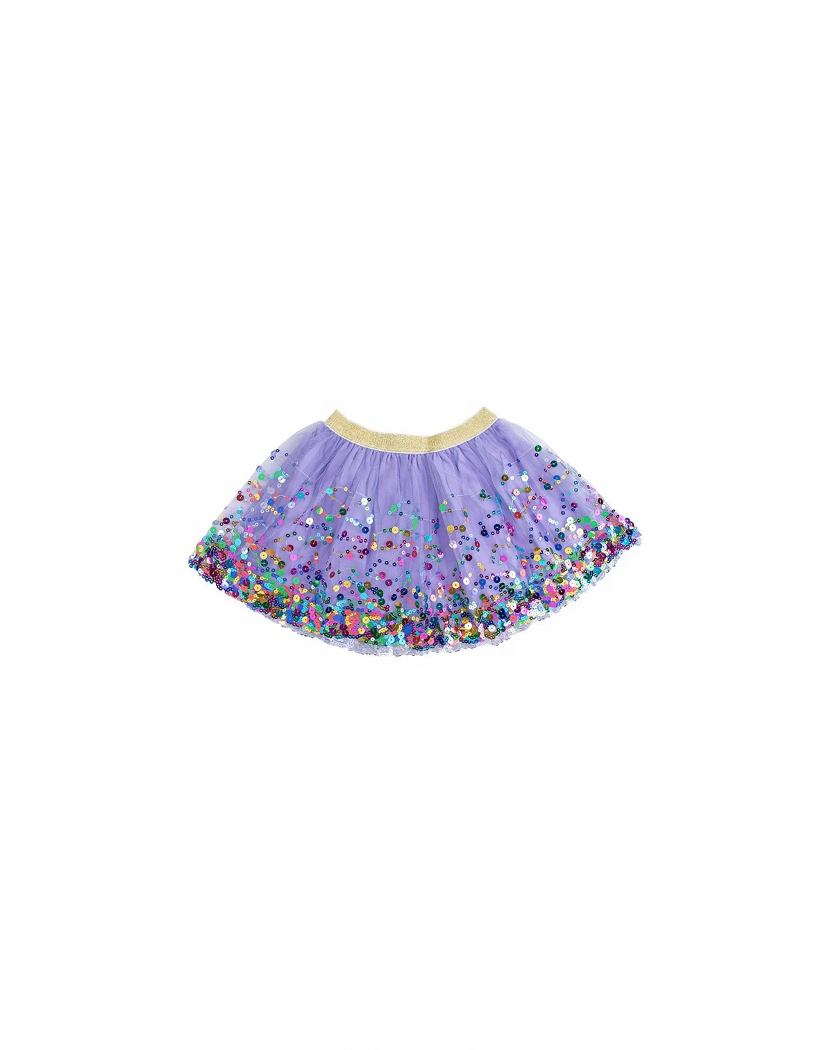 Little and Big Girls Lavender Confetti Tutu Skirt