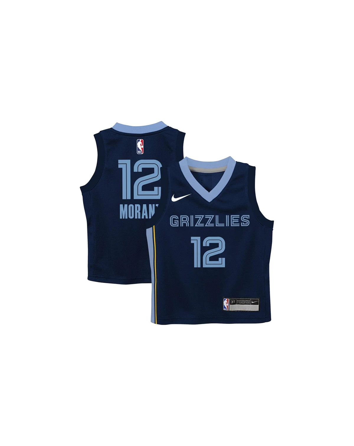 Toddler Boys and Girls Ja Morant Navy Memphis Grizzlies Swingman Player Jersey - Icon Edition