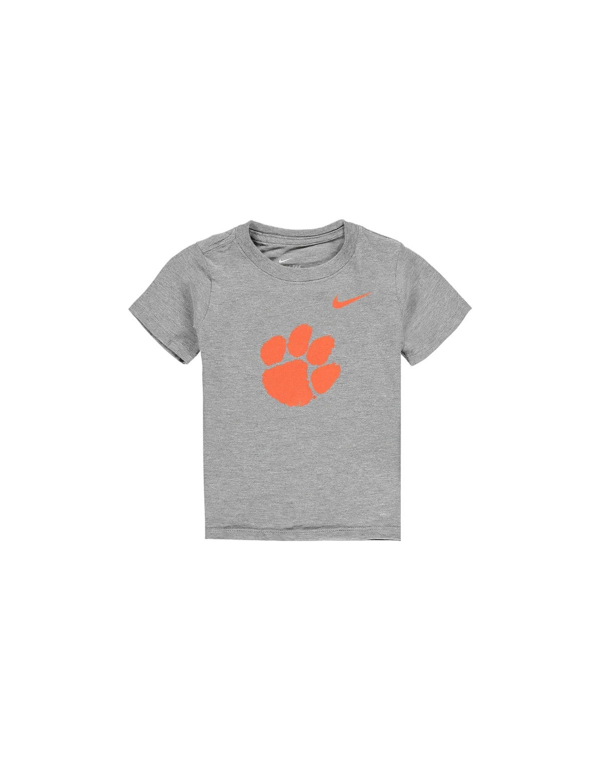 Boys and Girls Toddler Heathered Gray Clemson Tigers Logo T-shirt