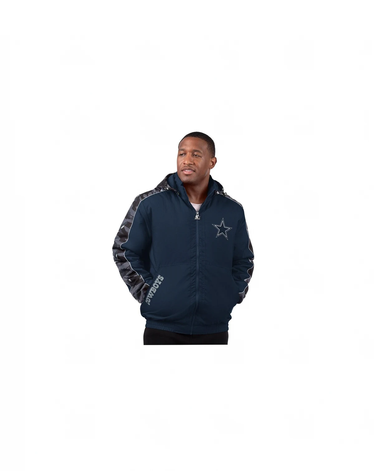 Men's Navy Dallas Cowboys Thursday Night Gridiron Full-Zip Jacket