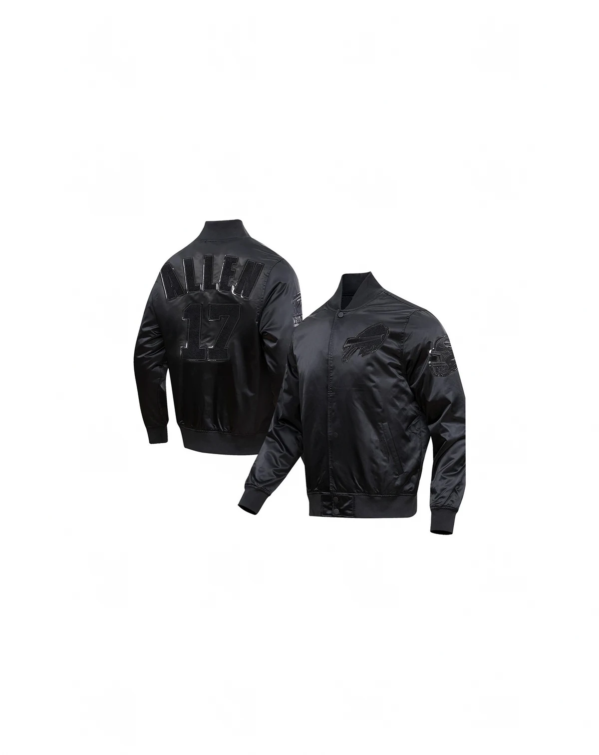 Men's Josh Allen Black Buffalo Bills Player Full-Snap Jacket