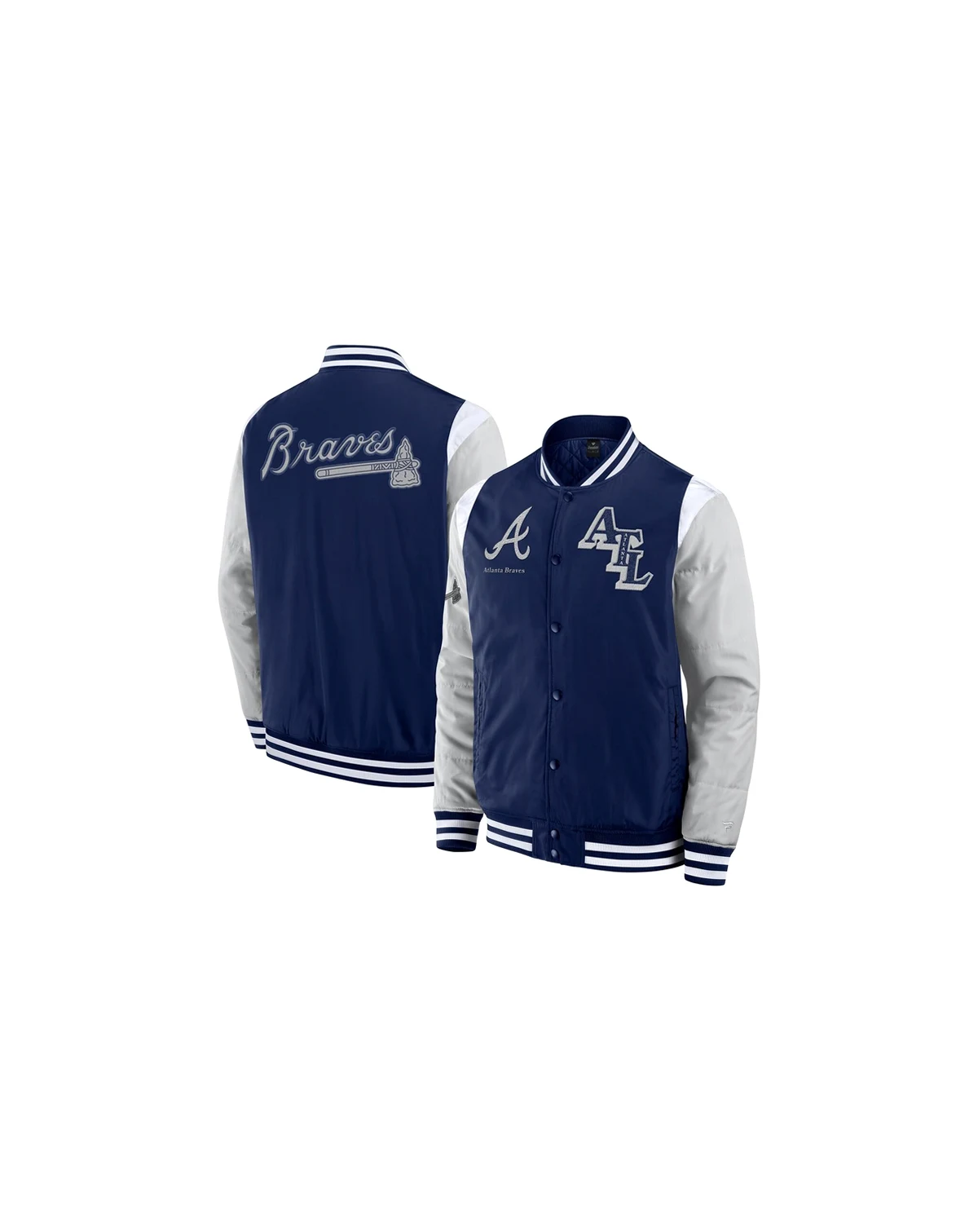 Men's Navy Atlanta Braves Elements Elite Full-Snap Jacket