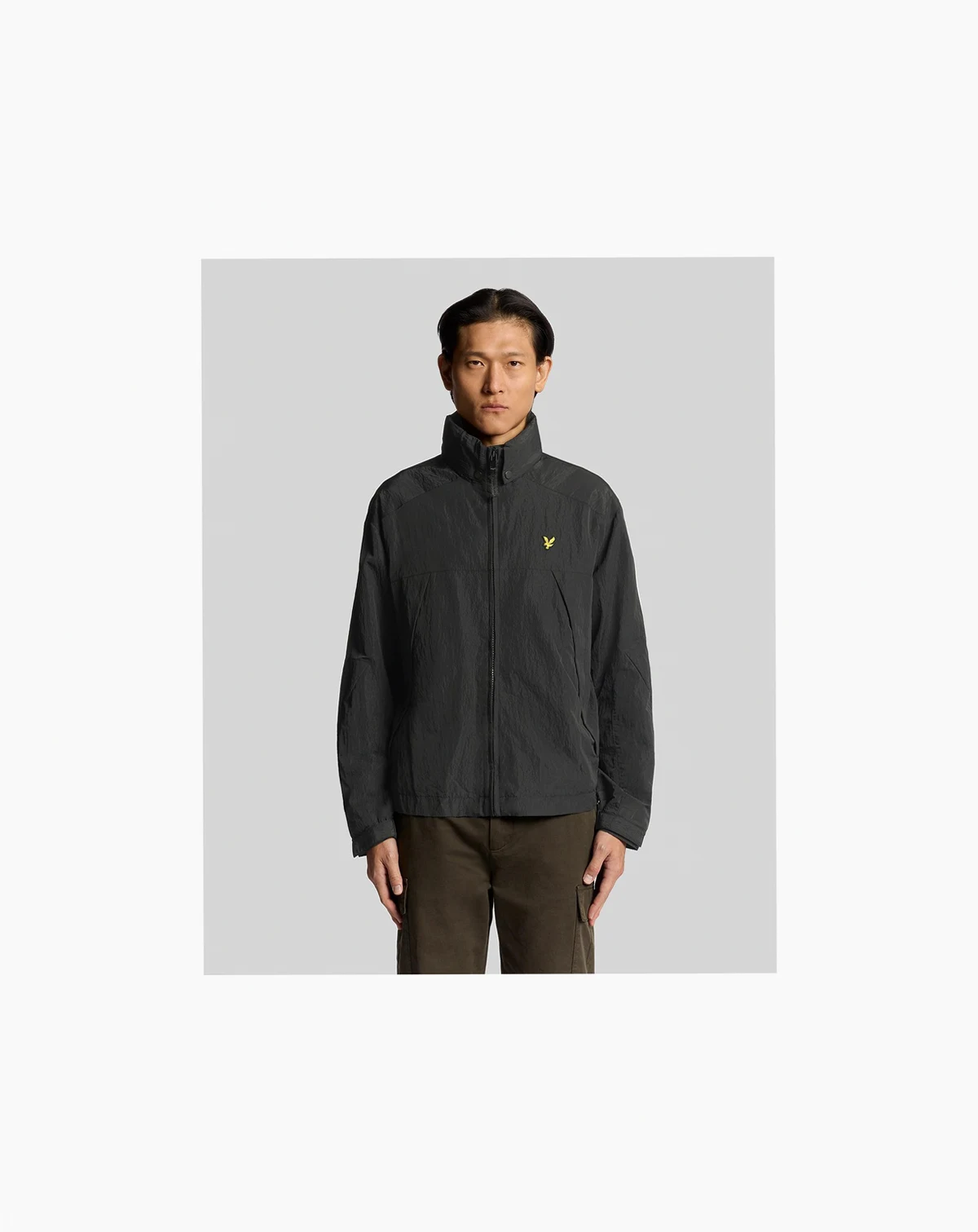 Men's Long Sleeve Fold Away Hood Jacket