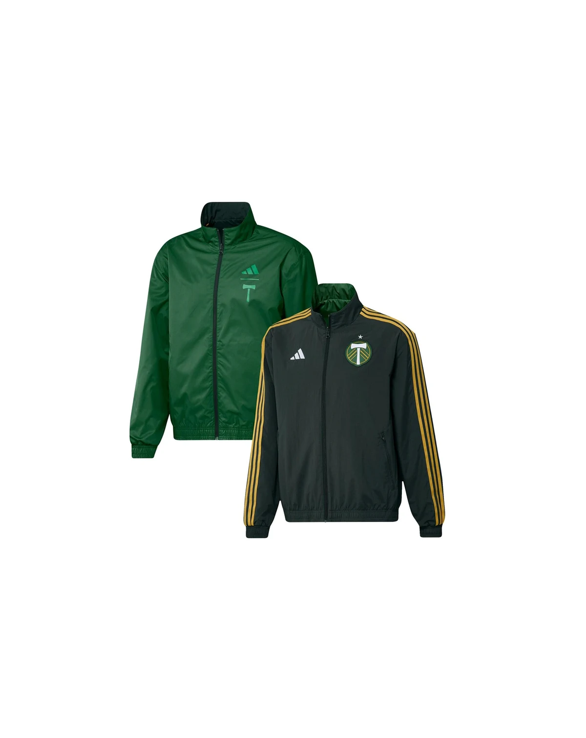 Men's Green Portland Timbers 2023 On-Field Anthem Full-Zip Reversible Team Jacket