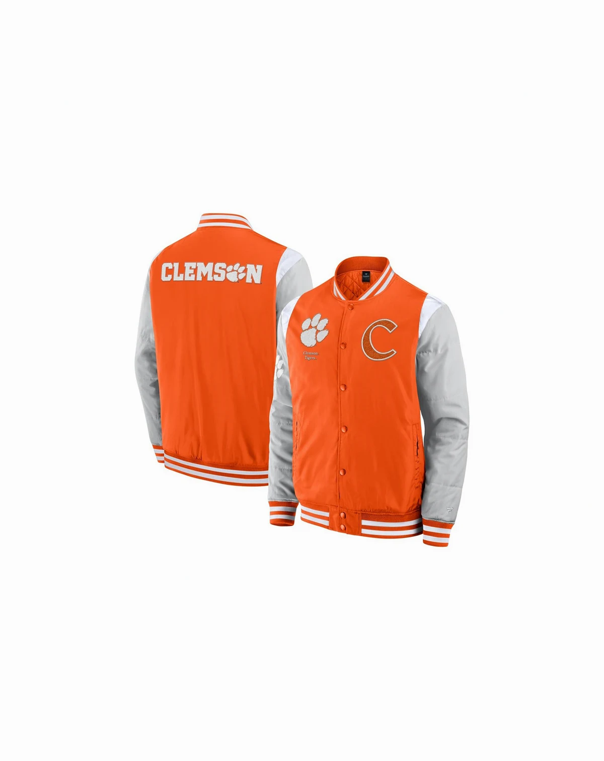 Men's Orange Clemson Tigers Elements Elite Full-Snap Jacket