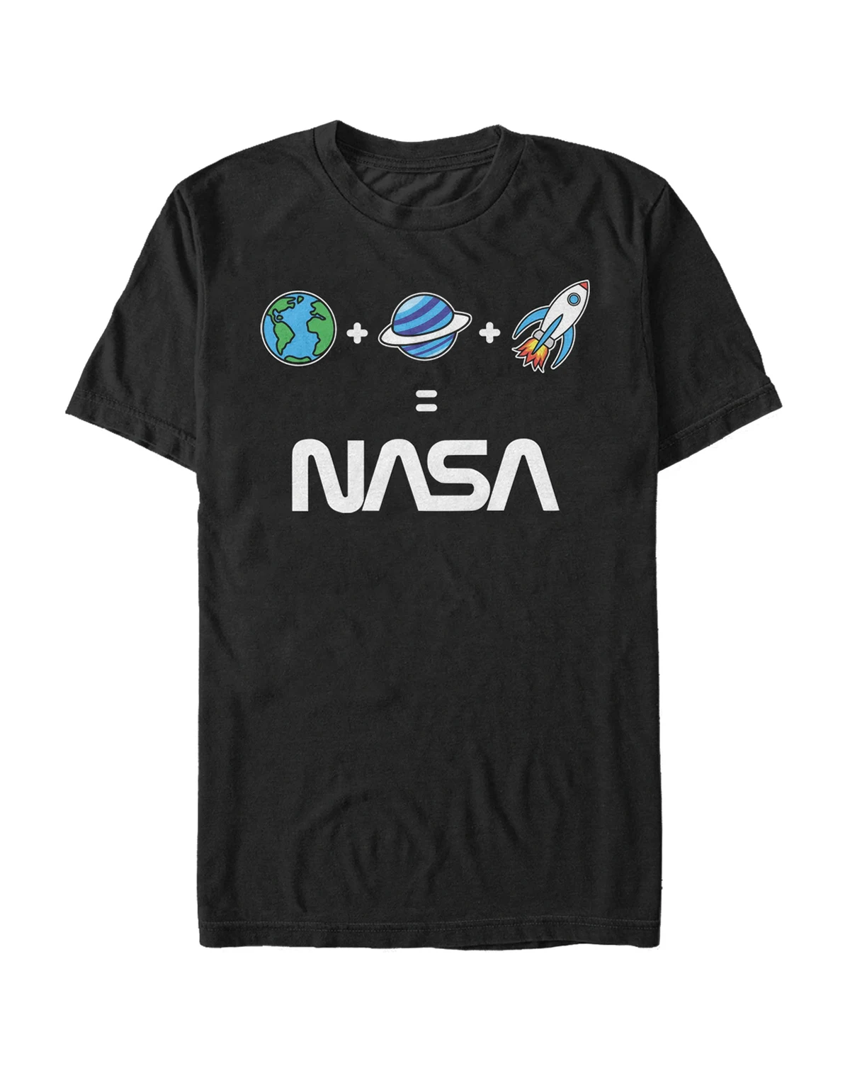 NASA Men's Emoji's Equal NASA Short Sleeve T-Shirt