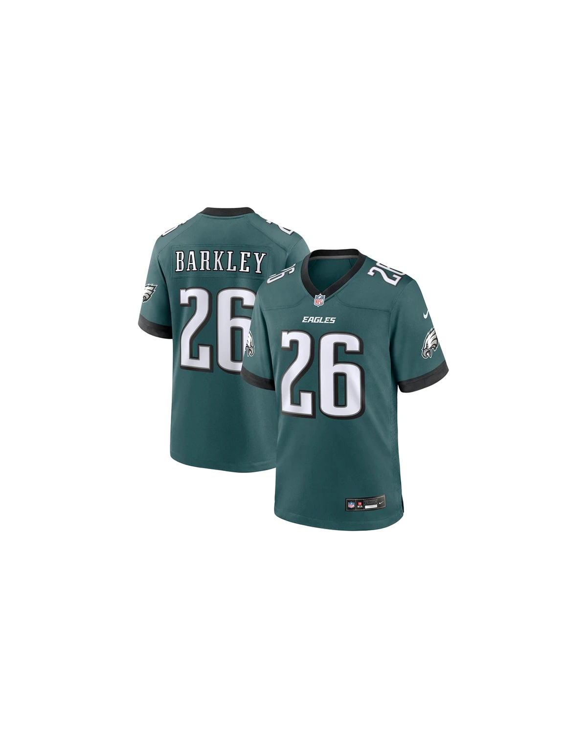Men's Saquon Barkley Midnight Green Philadelphia Eagles Game Player Jersey