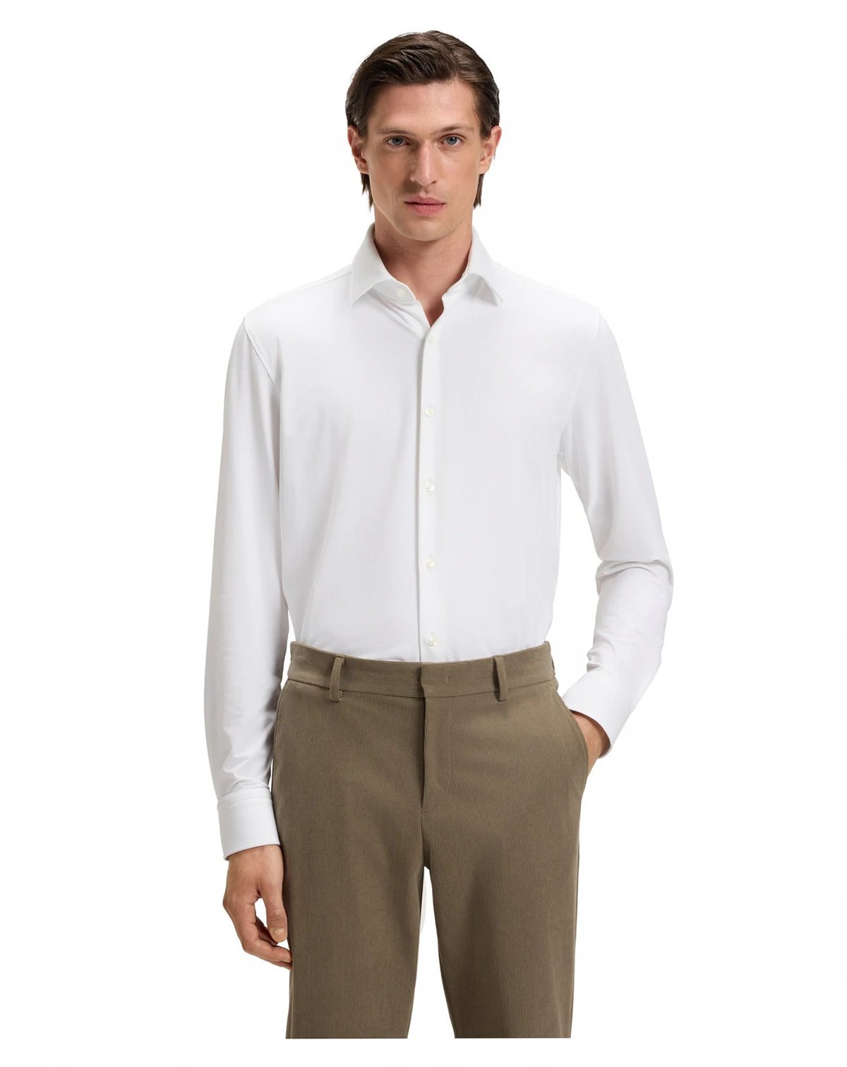 Men's Performance Slim-Fit Dress Shirt