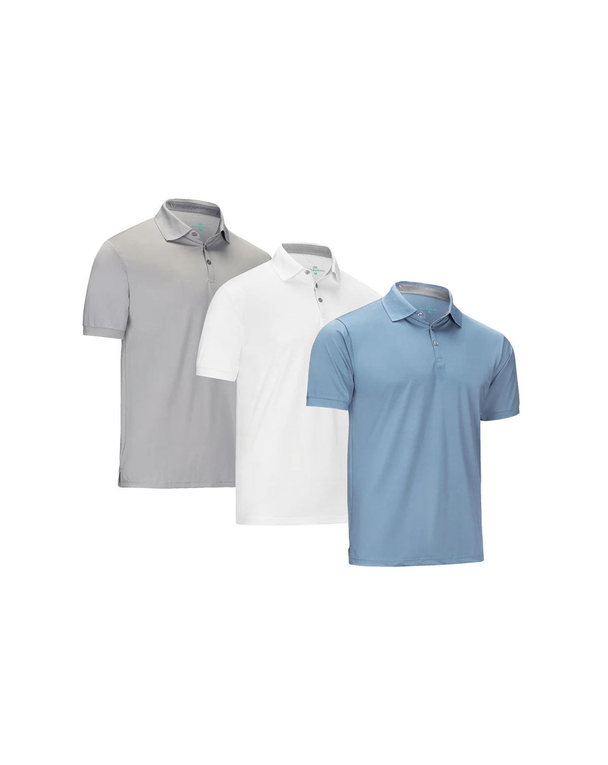 Men's Designer Golf Polo Shirt - 3 Pack