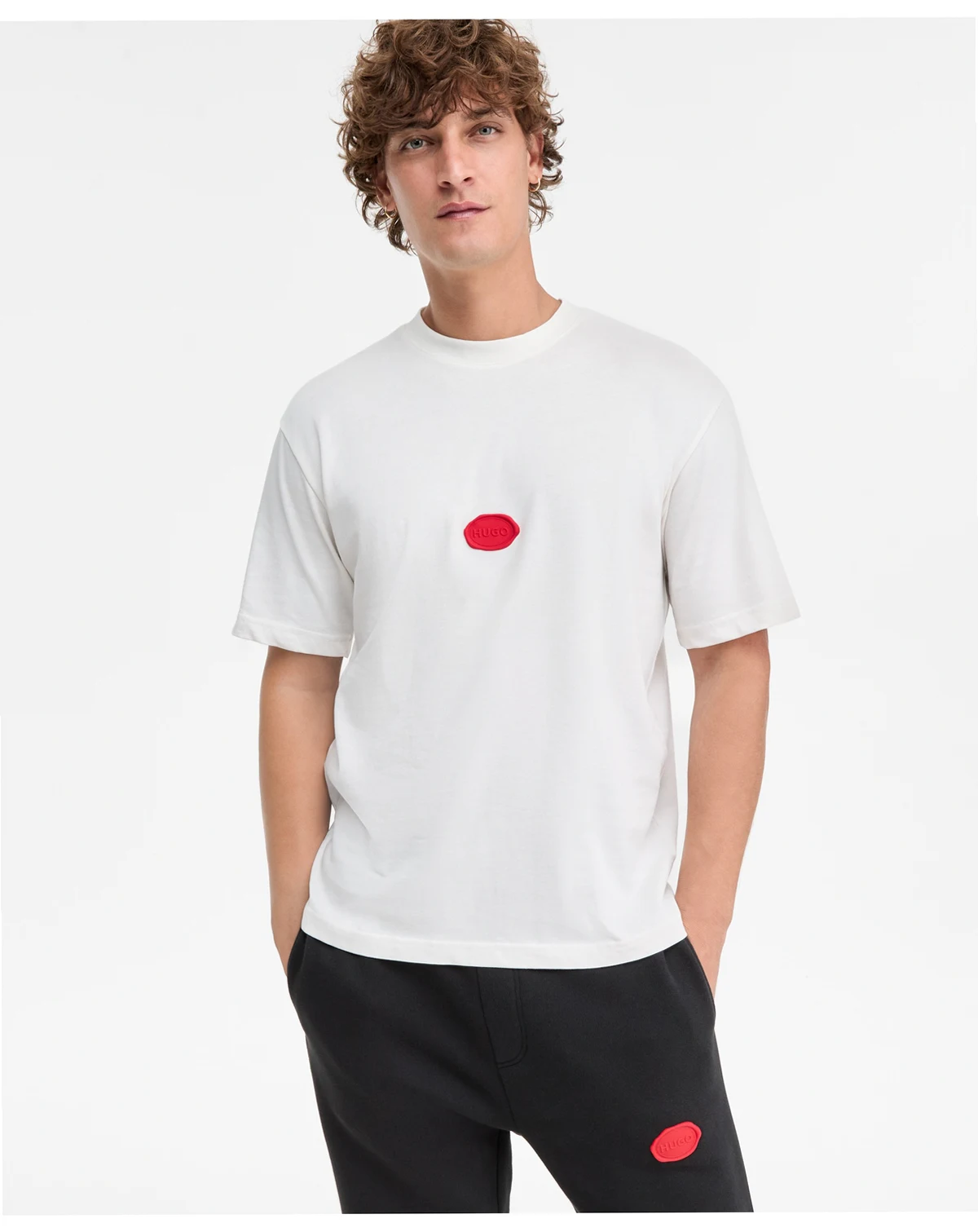 Men's Divis Relaxed Fit Piece-Dyed Stamp Logo T-Shirt