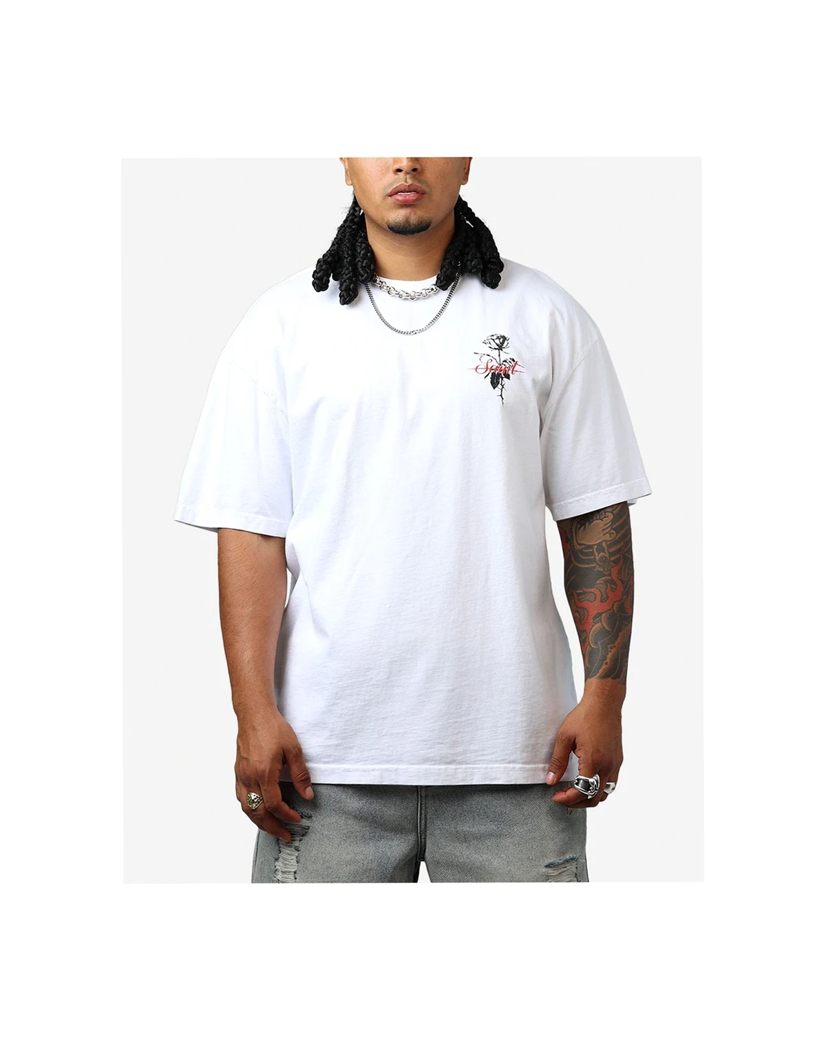 Men's St Valentine Boxy T-Shirt White