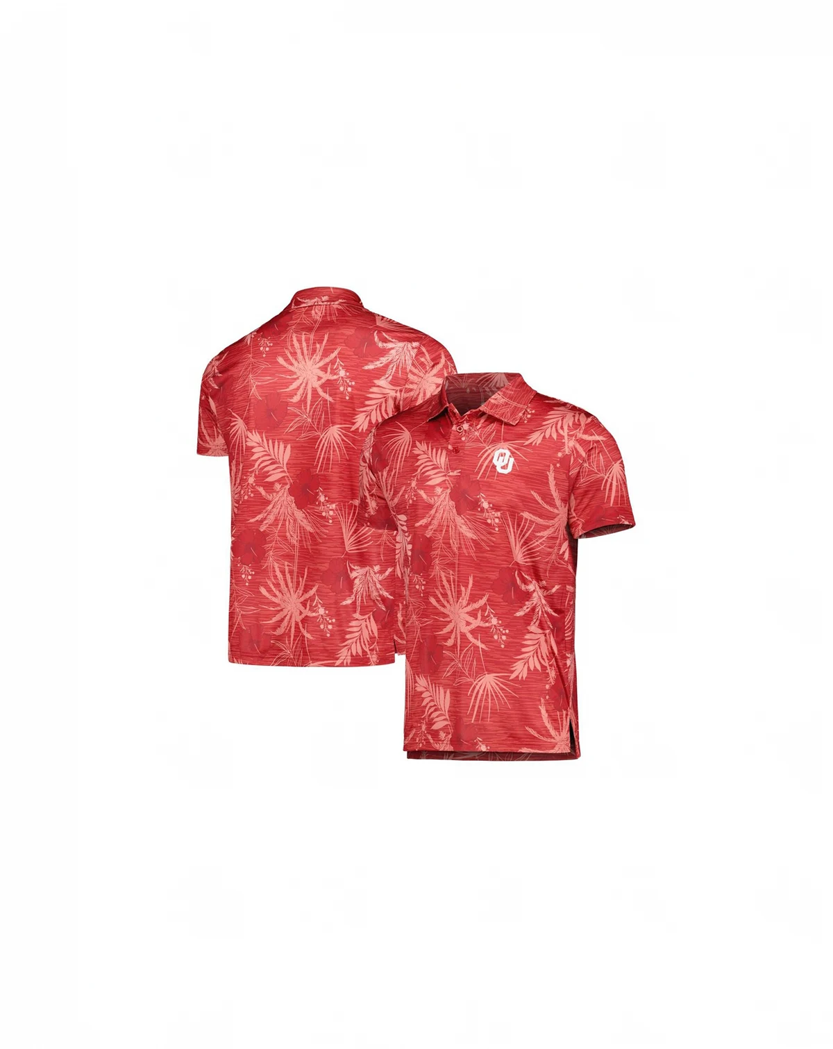 Men's Crimson Oklahoma Sooners Palms Team Polo Shirt