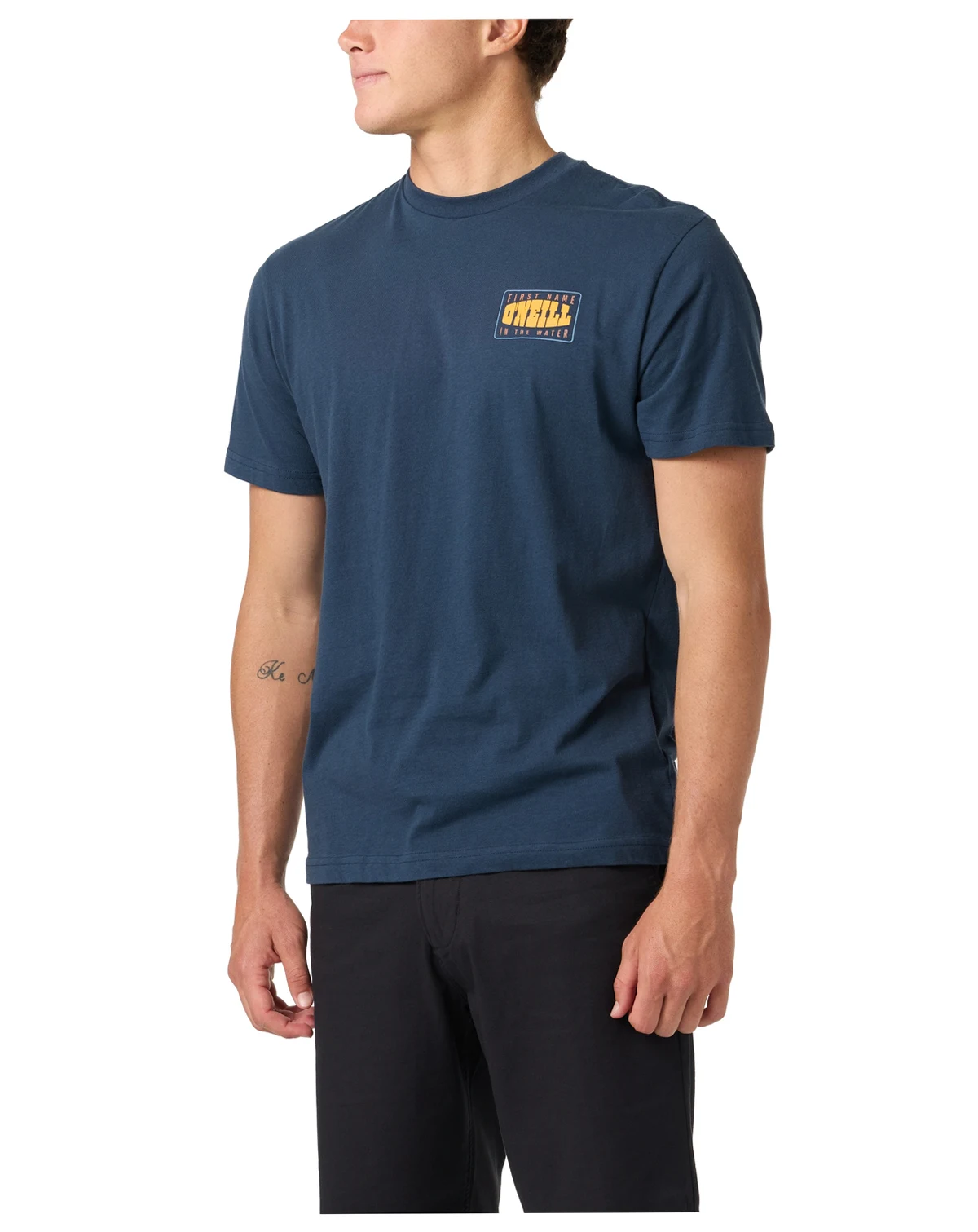 Men's Western Screen Print Detail Crewneck T-Shirt