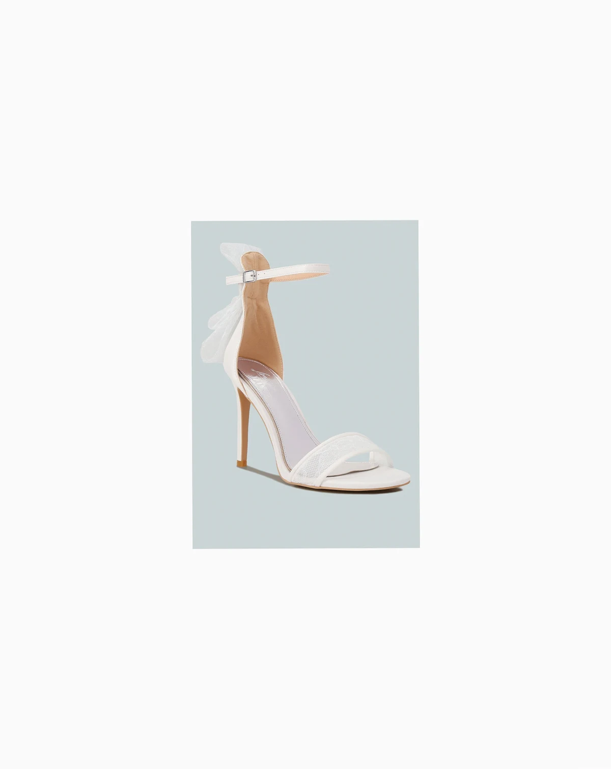 Women's Delancy Bow Detail Lace Stiletto Sandals