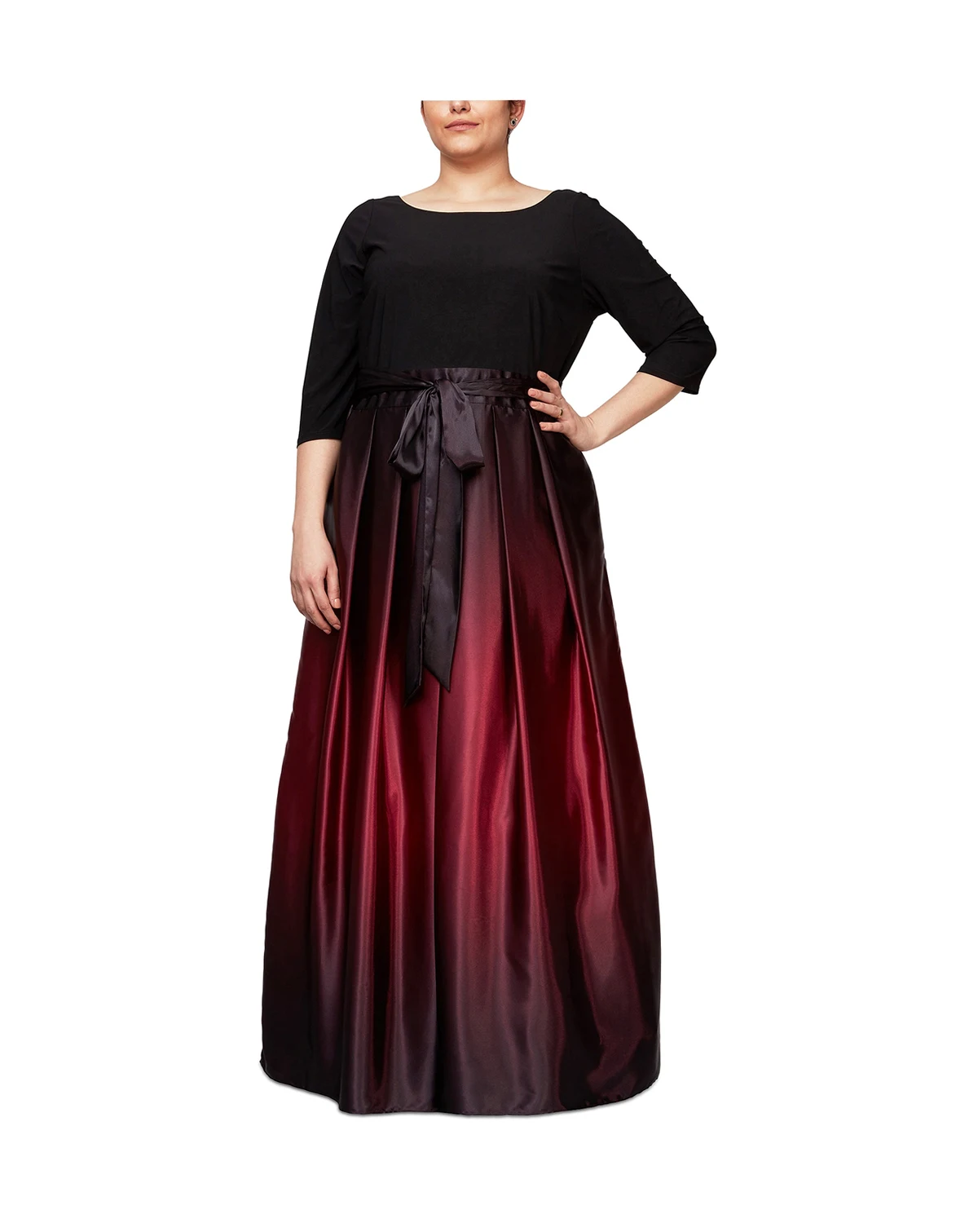 Plus Size Ombré Ballgown