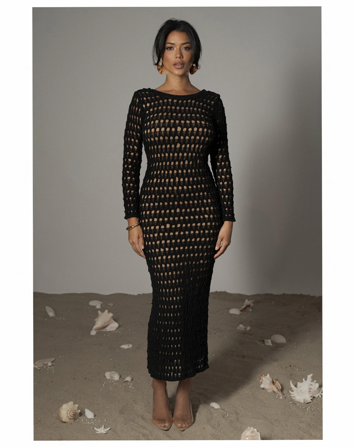 Women's Terra Cotta Serene Wonders Crochet Dress