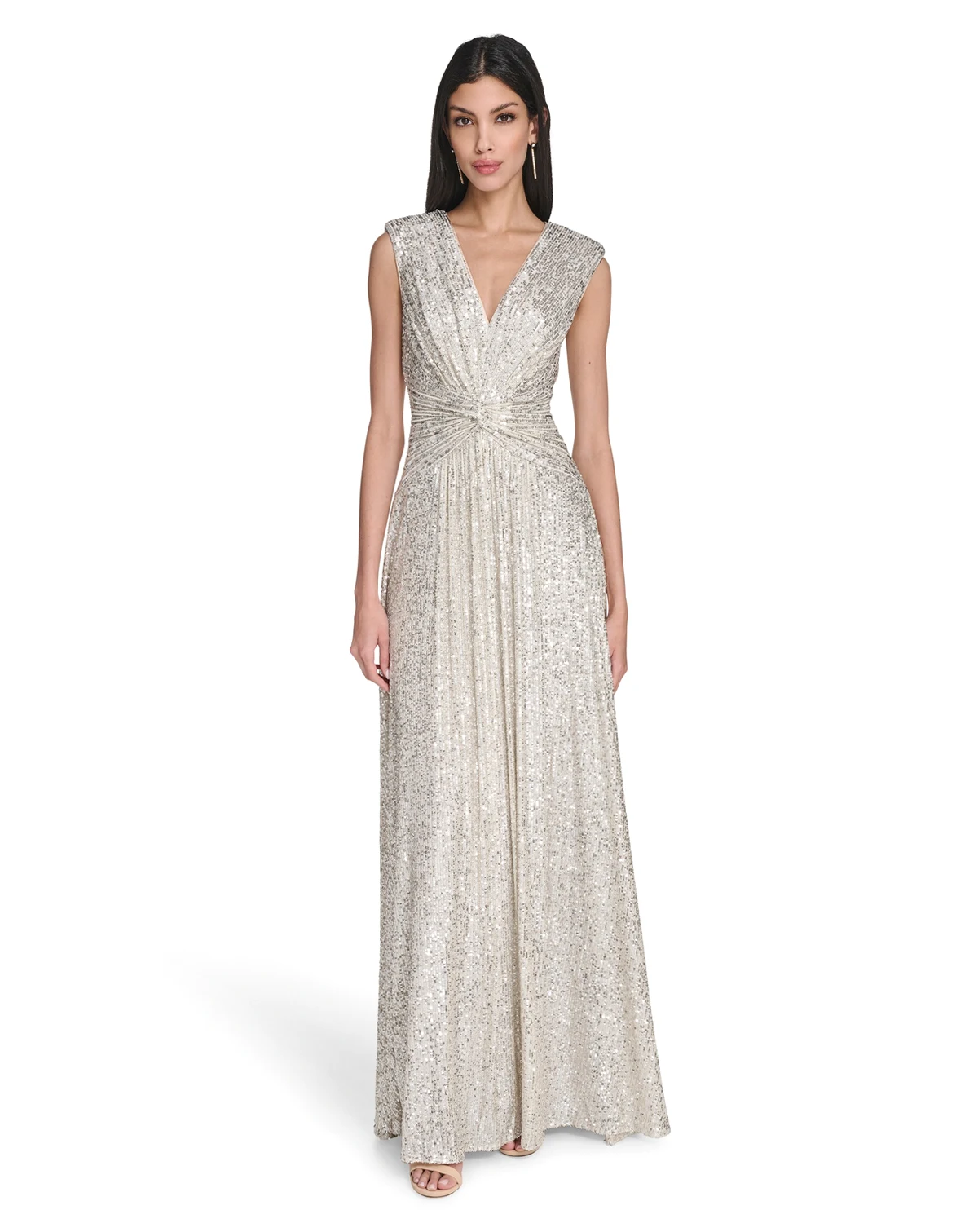 Women's Sequined V-Neck Dress