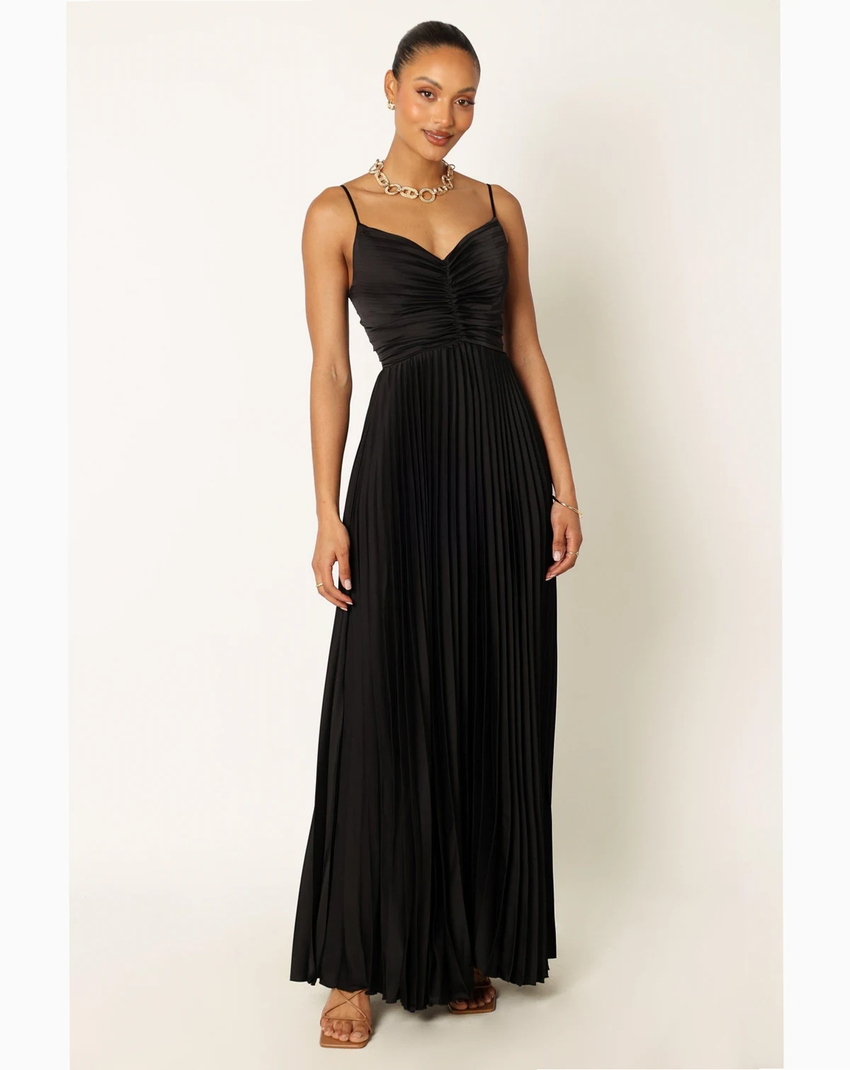 Naira Pleated Maxi Dress