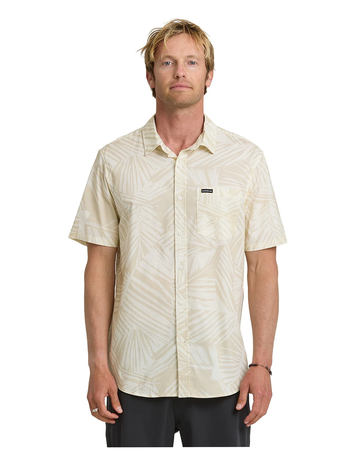 Men's Aruba Palm Stretch Short-Sleeve Shirt