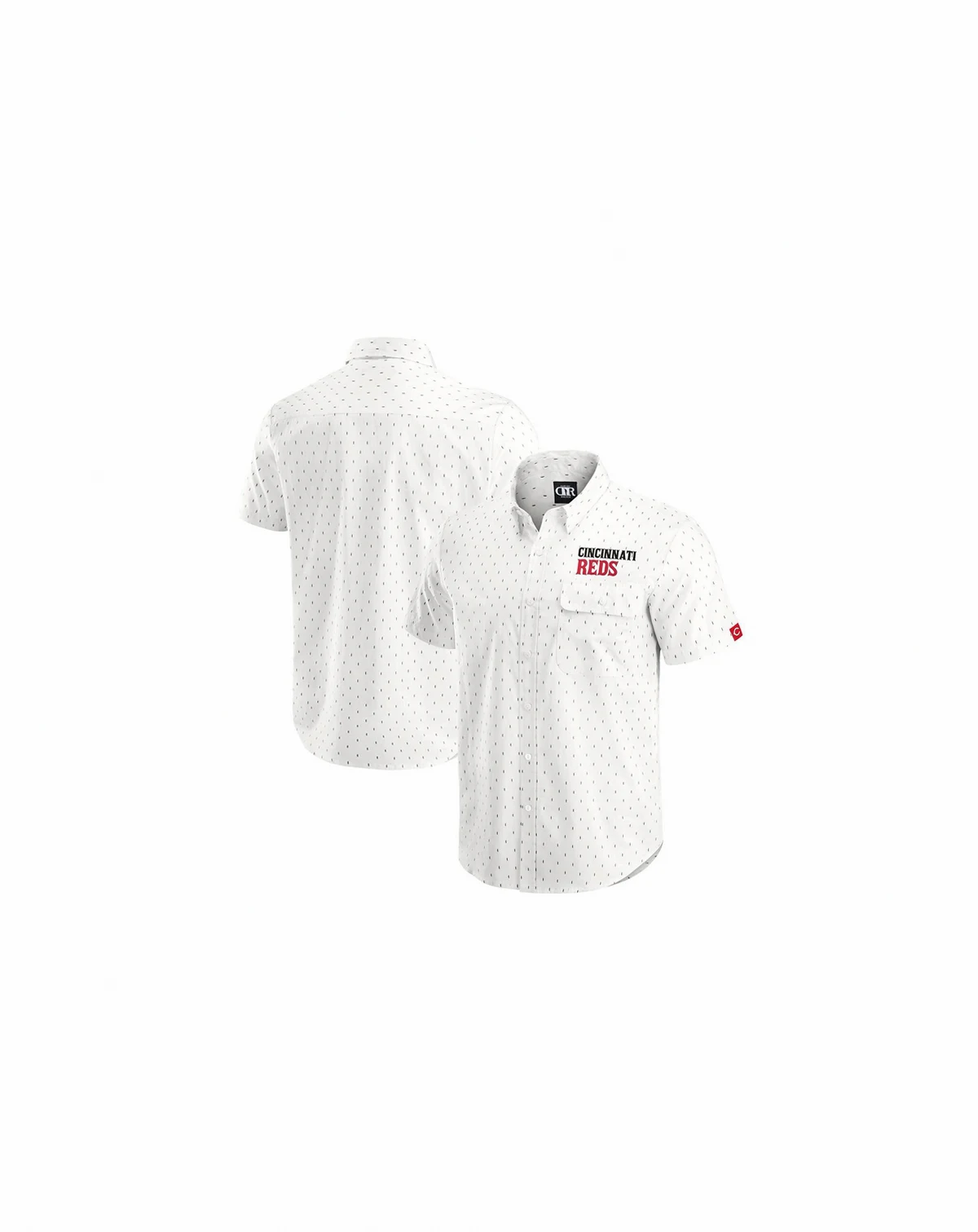 Darius Rucker Collection by Men's Cream Cincinnati Reds Printed Button-Down Shirt