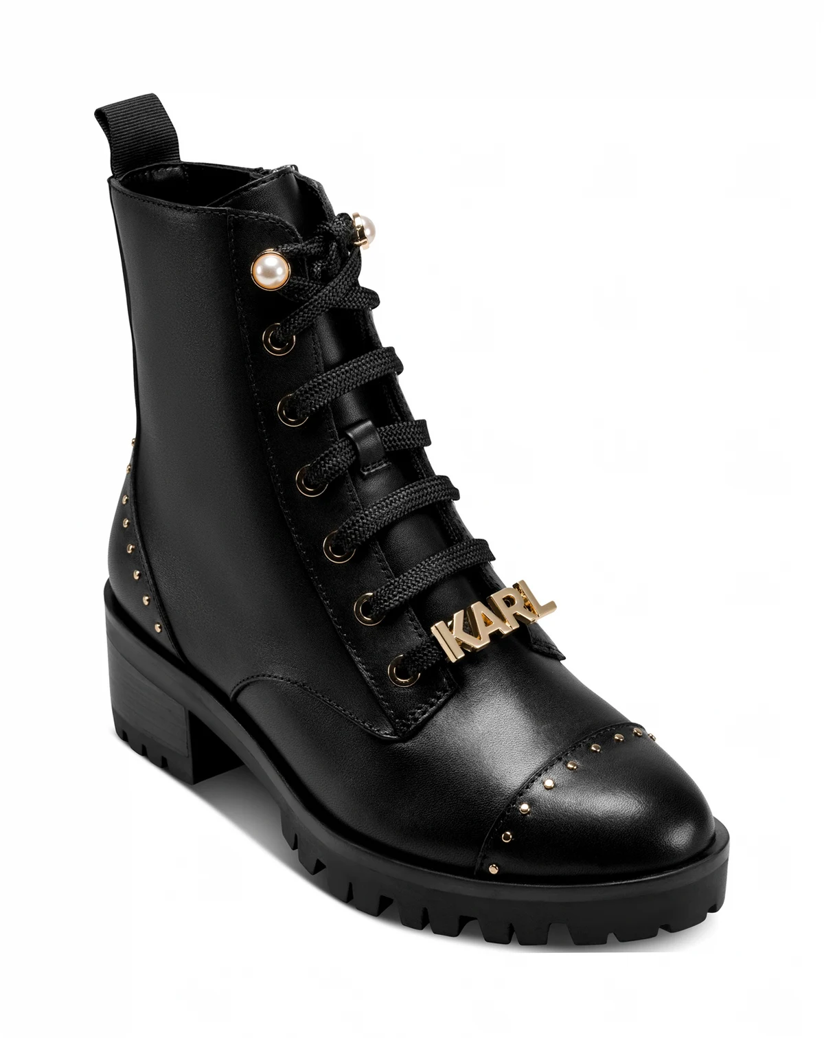 Prue Lace-Up Combat Booties