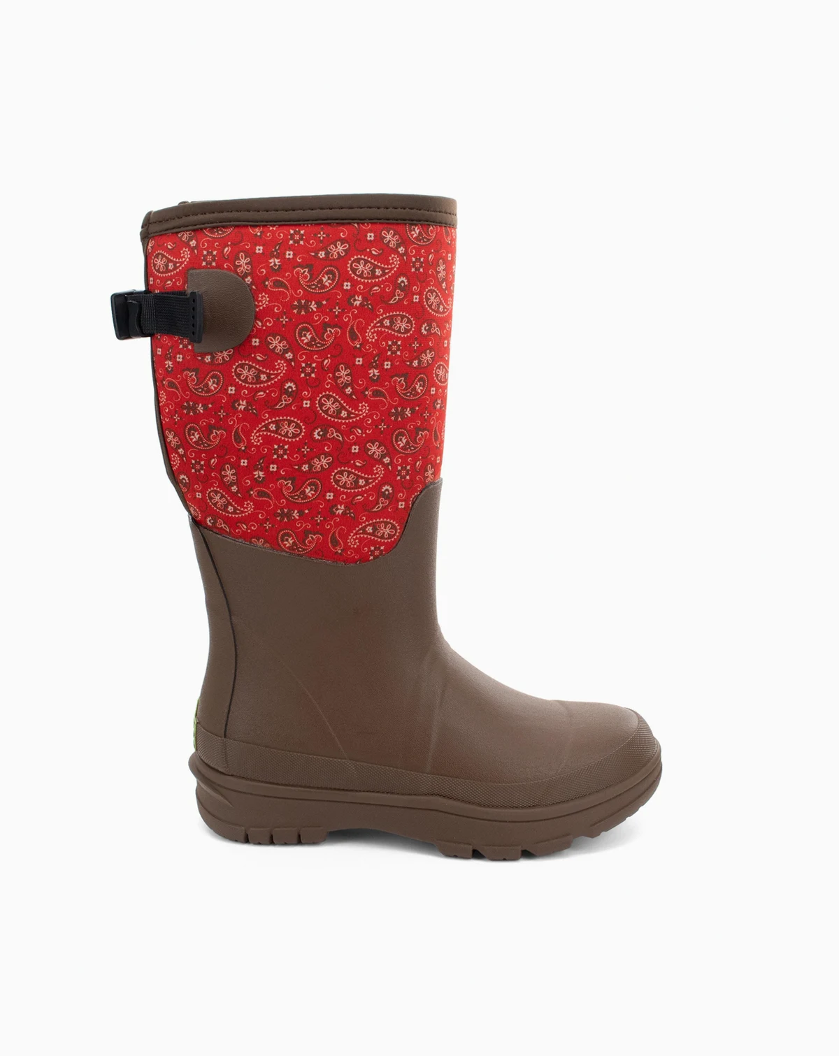 Womens Bandana Neoprene Faux Fur Wide Calf Tall Cold Weather Boot