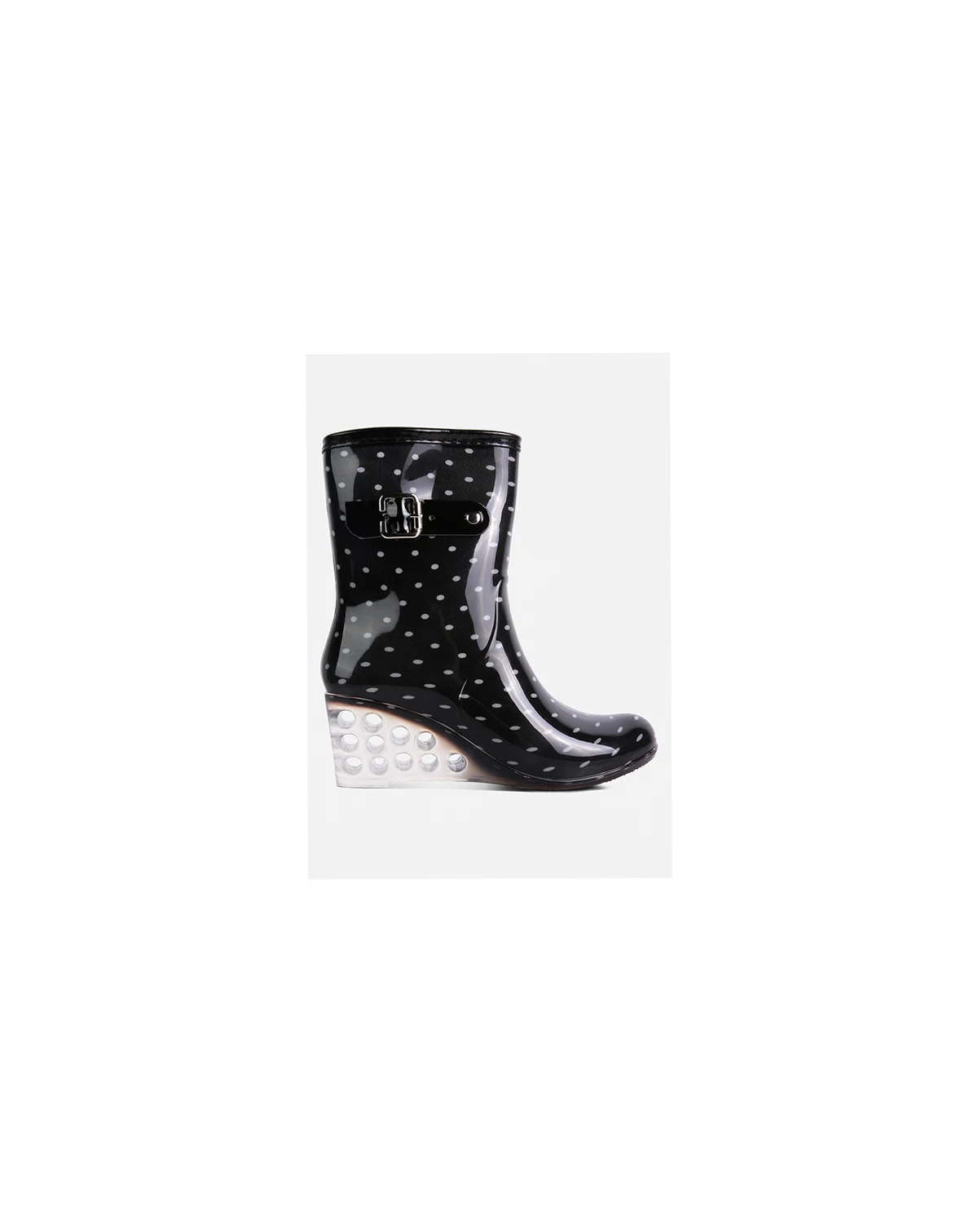 Womens Drench Clear Wedge Rainboots