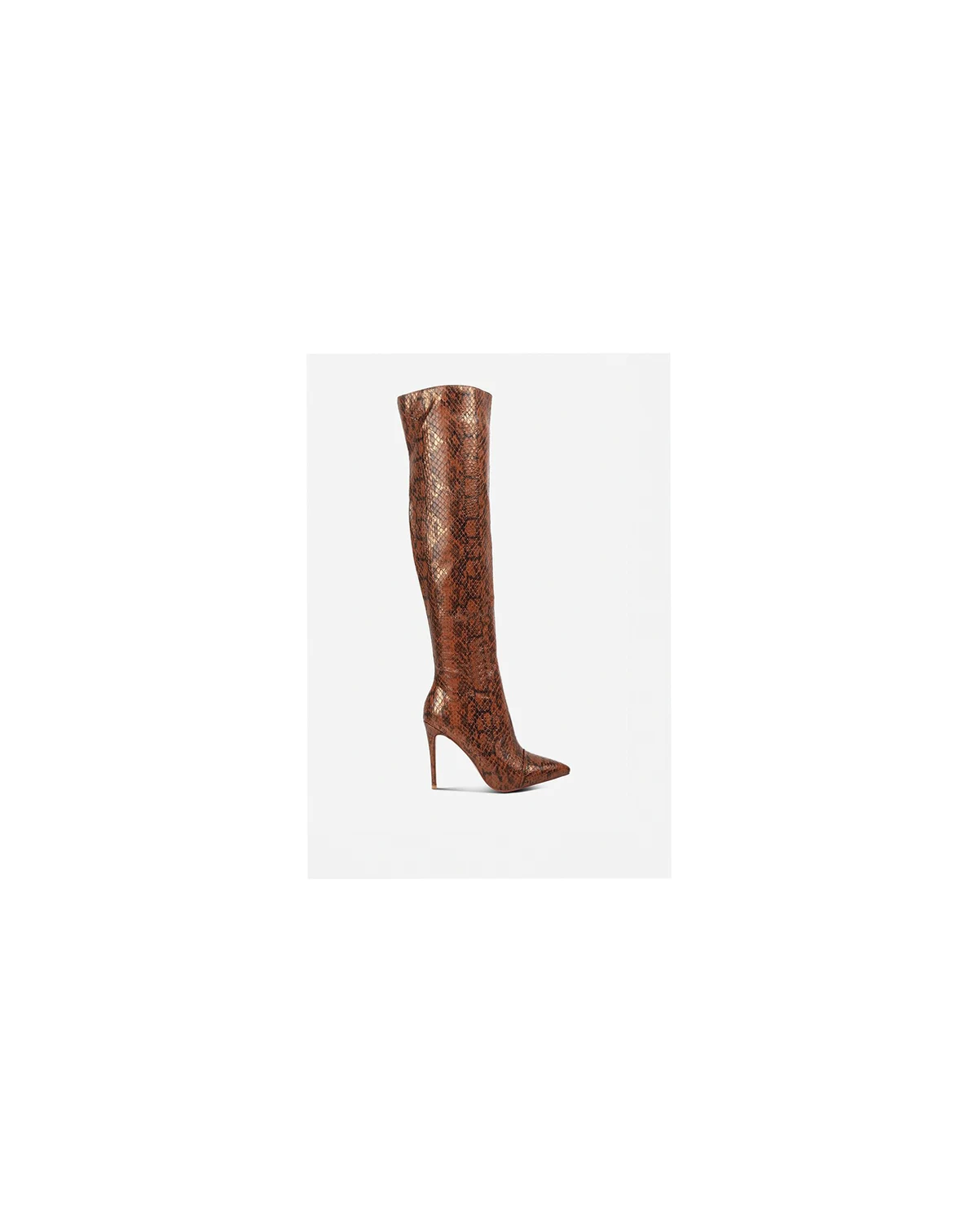 Women's Catalina Snake Print Stiletto Knee Boots